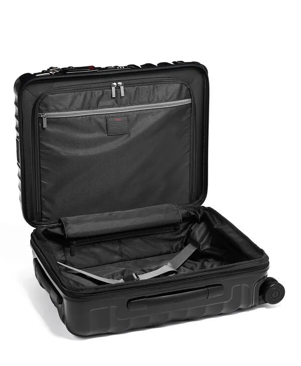 19 Degree Continental Expandable 4 Wheeled Carry-On -  Black