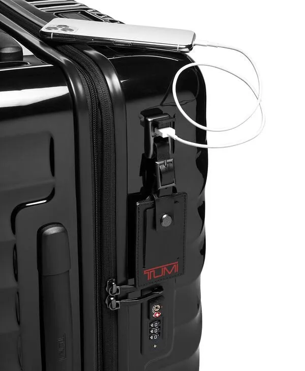 19 Degree Continental Expandable 4 Wheeled Carry-On -  Black