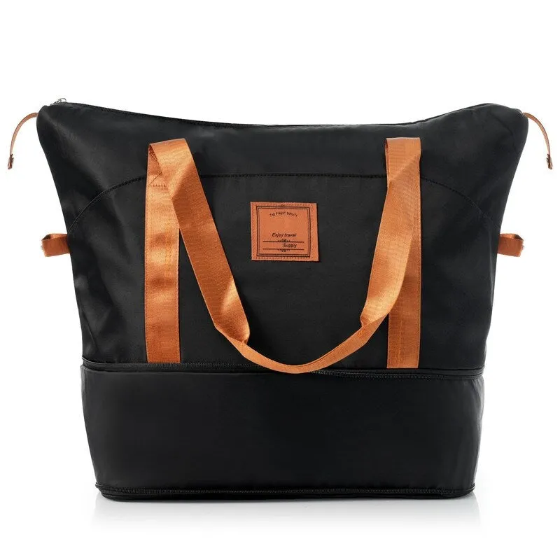 5PCS Expandable PP Lightweight Suitcase Luggage Sets with Travel Bag and Hanging Toiletry Bag