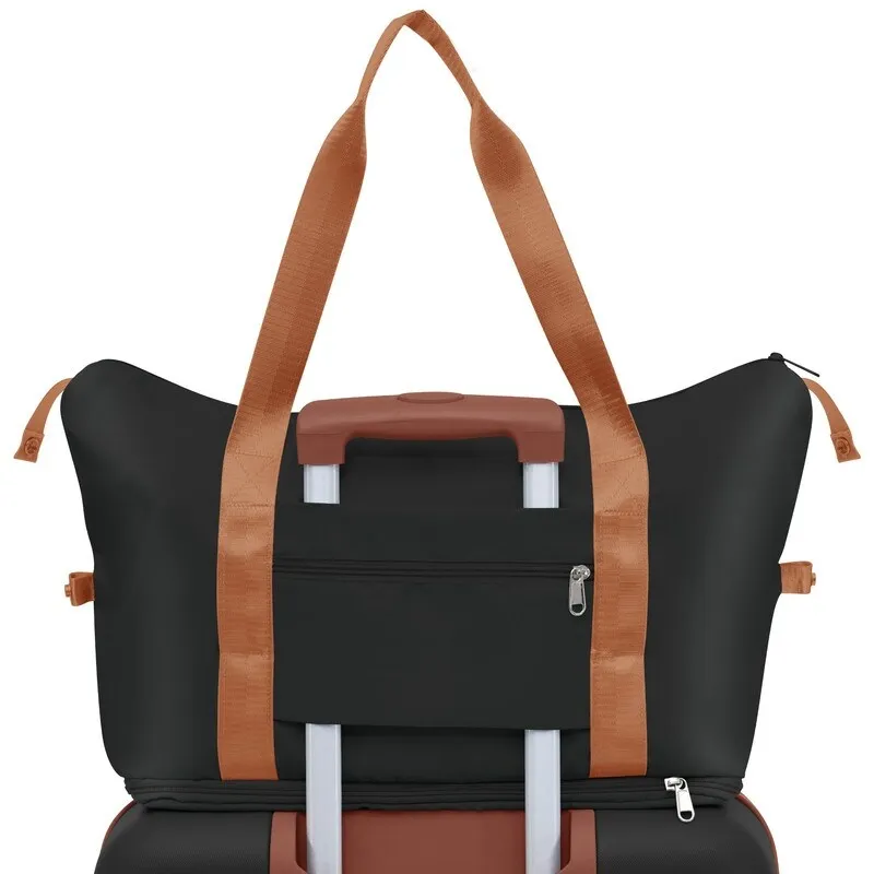 5PCS Expandable PP Lightweight Suitcase Luggage Sets with Travel Bag and Hanging Toiletry Bag