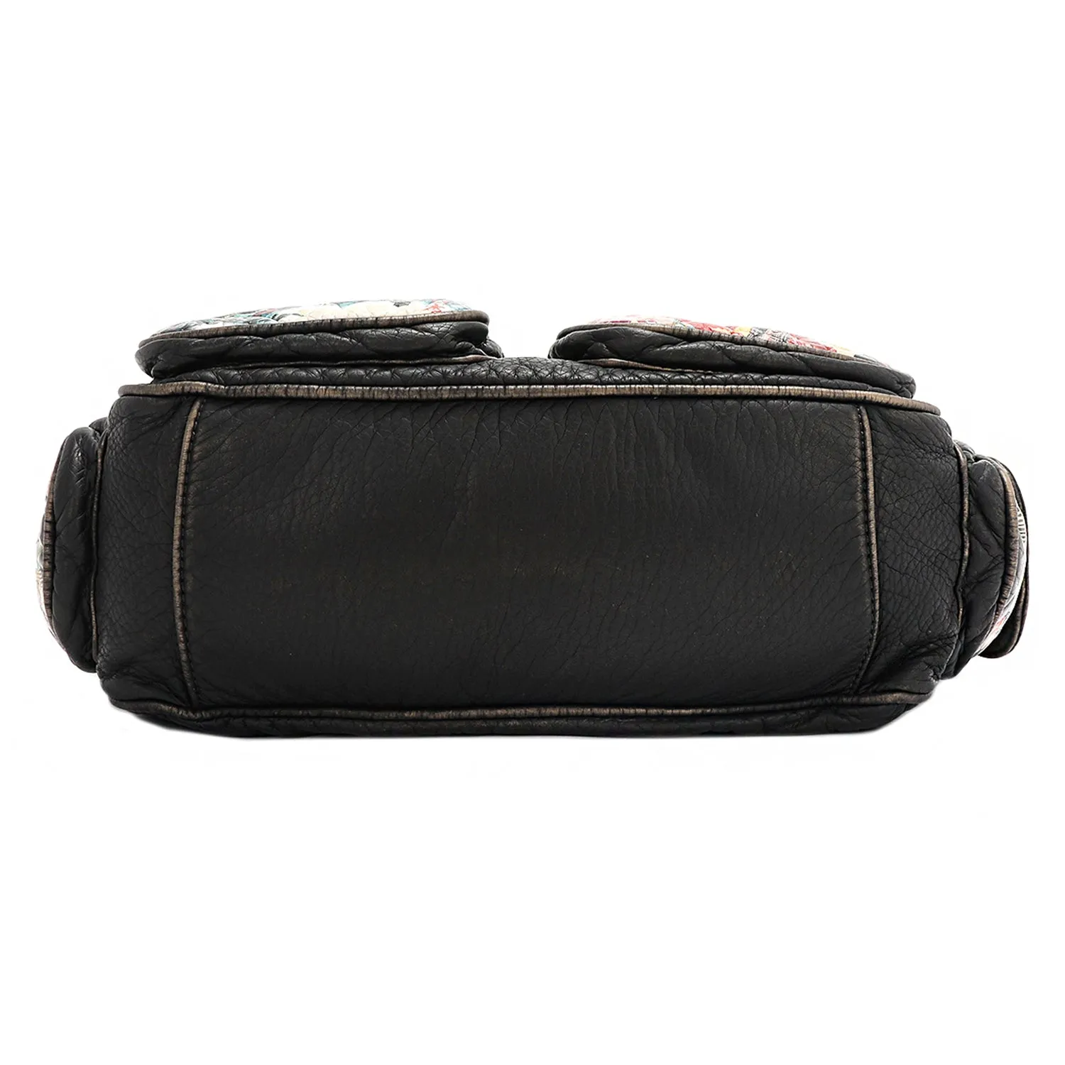 AKIKO LA BELLEZA DENIM SHOULDER BAG