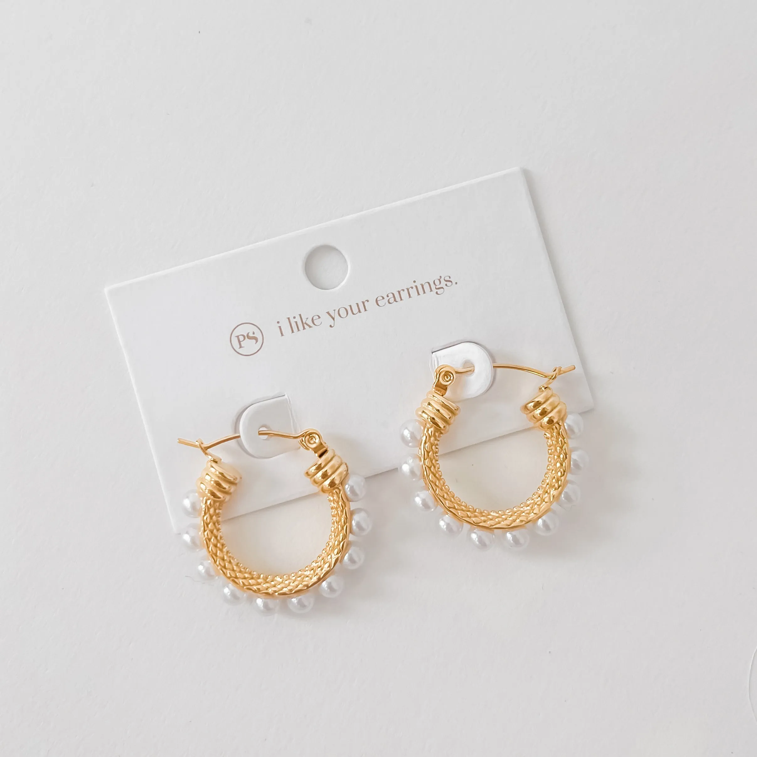 Angel Of The Sea Hoop Earrings WATERPROOF