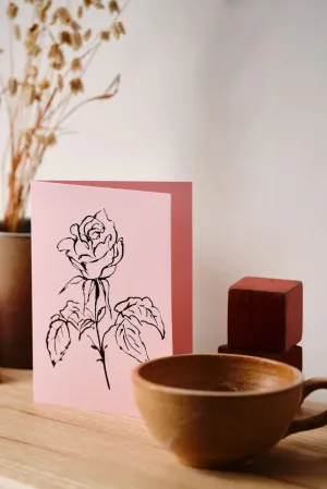 Atelier Auge Rose Greeting Card