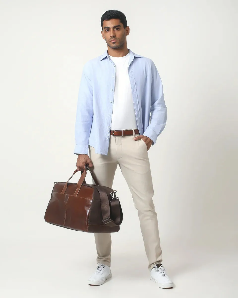 Boconi Garth Commuter Leather Duffle Bag