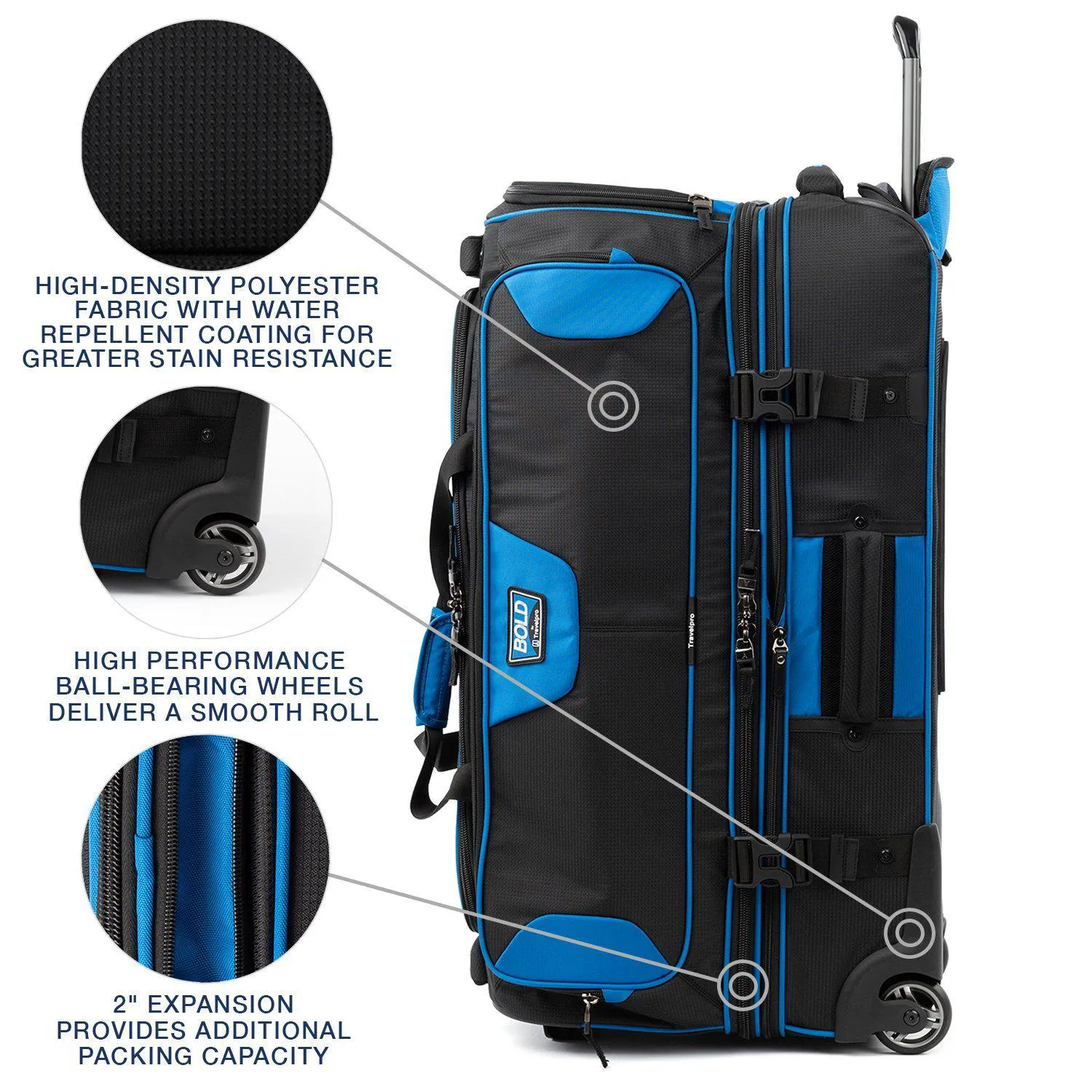 Bold by Travelpro 30" Drop Bottom Rolling Duffel