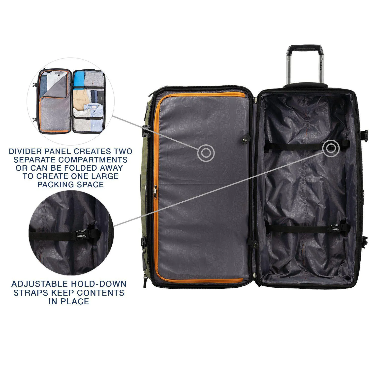 Bold by Travelpro 30" Drop Bottom Rolling Duffel