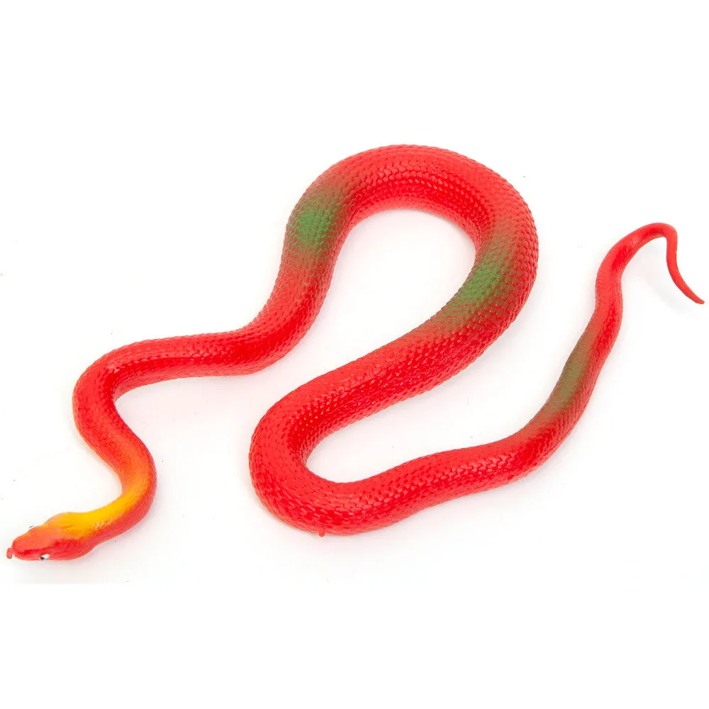 Boley Colorful 19-Inch Lifelike Rubber Snakes - 8 Pack