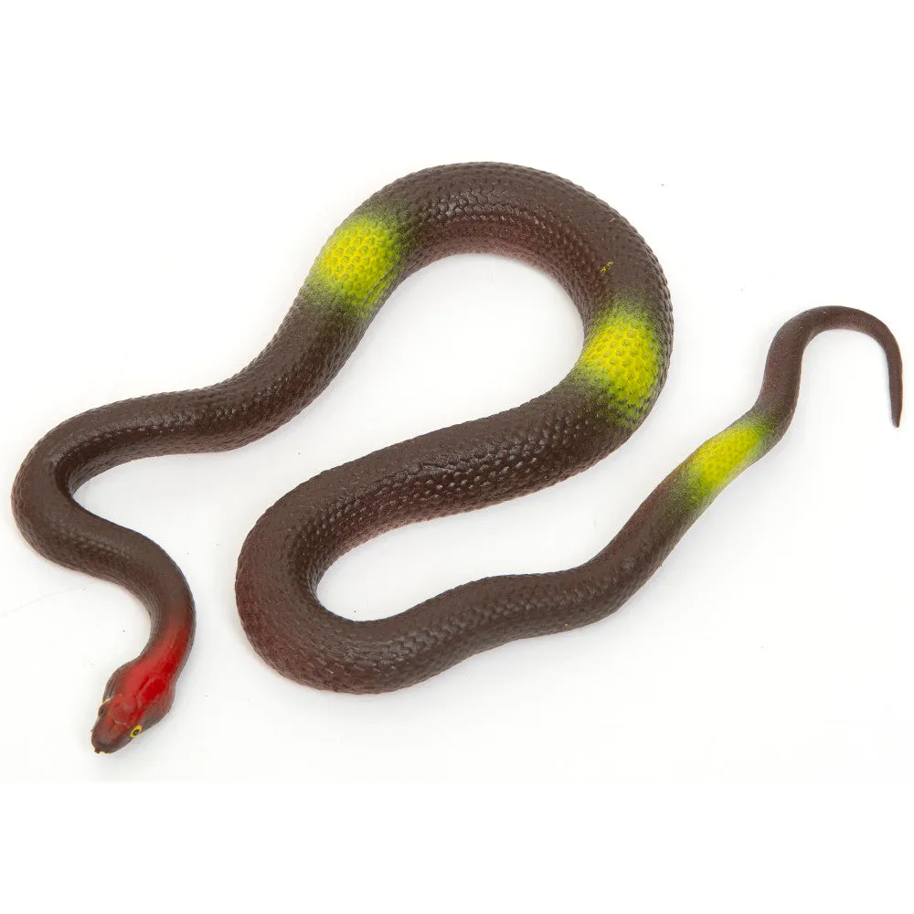 Boley Colorful 19-Inch Lifelike Rubber Snakes - 8 Pack