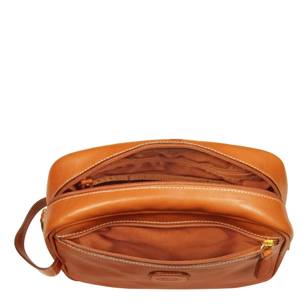 Bric's Life Pelle Travel Case Cognac