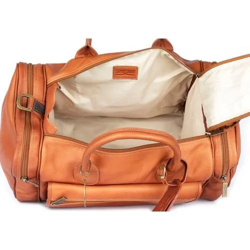 Claire Chase Classic Leather Sports Valise