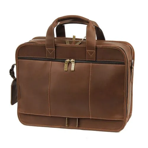 Claire Chase Executive Computer Leather Briefcase