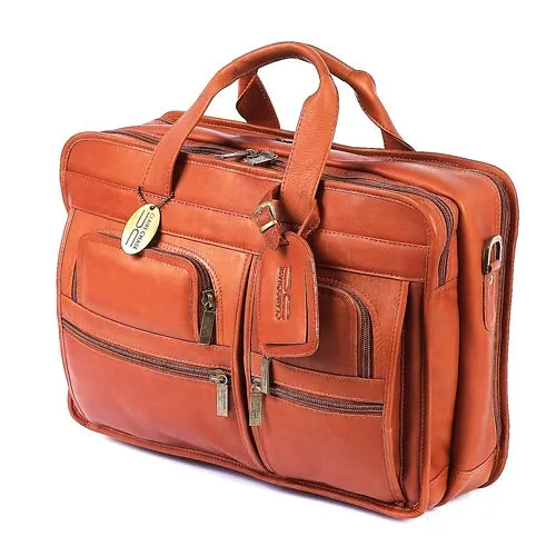 Claire Chase Executive Computer Leather Briefcase