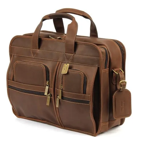 Claire Chase Executive Computer Leather Briefcase