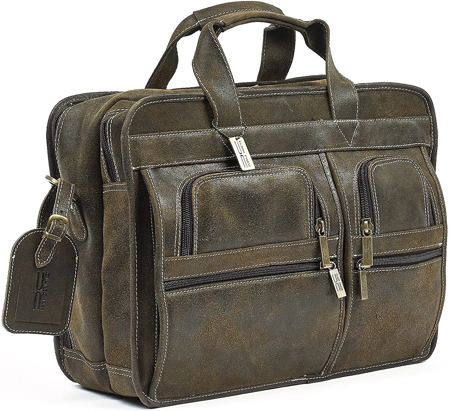 Claire Chase Executive Computer Leather Briefcase