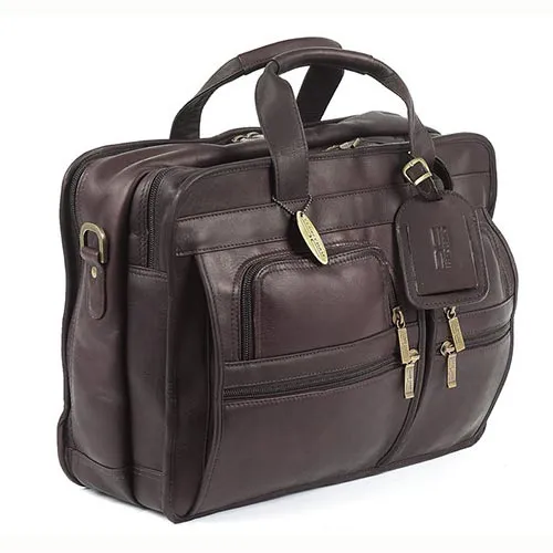Claire Chase Executive Computer Leather Briefcase