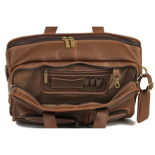 Claire Chase Executive Computer Leather Briefcase