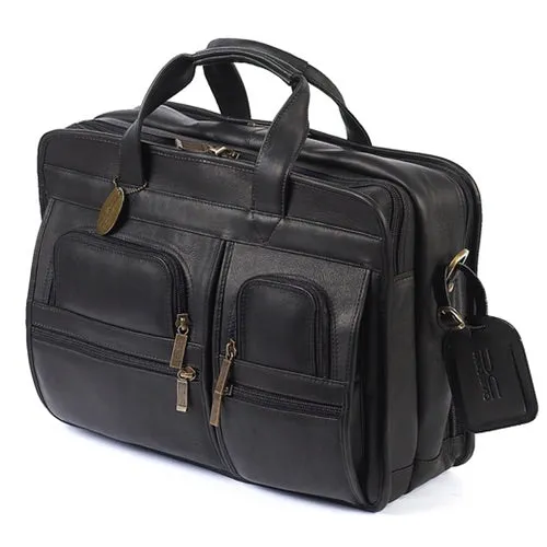 Claire Chase Executive Computer Leather Briefcase
