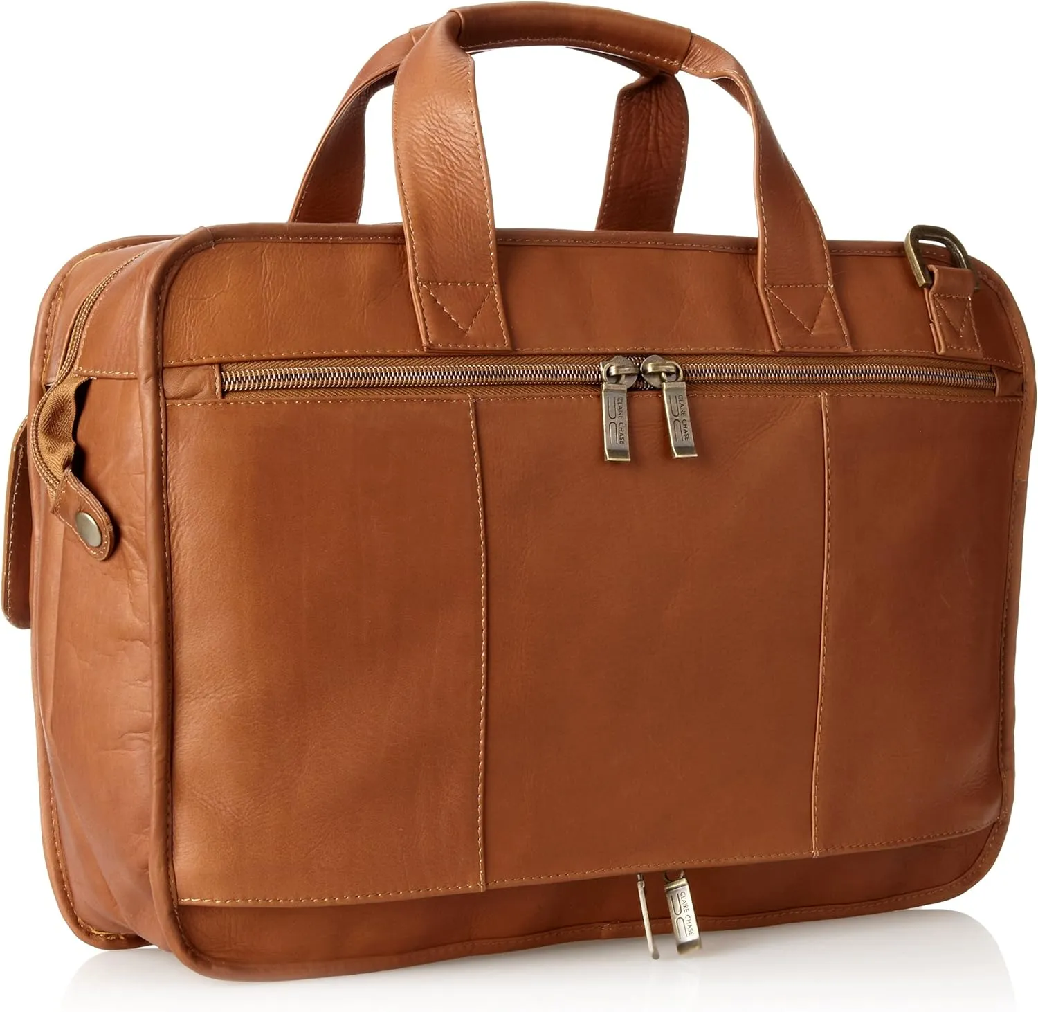 Claire Chase Slimline Executive Computer Leather  Briefcase