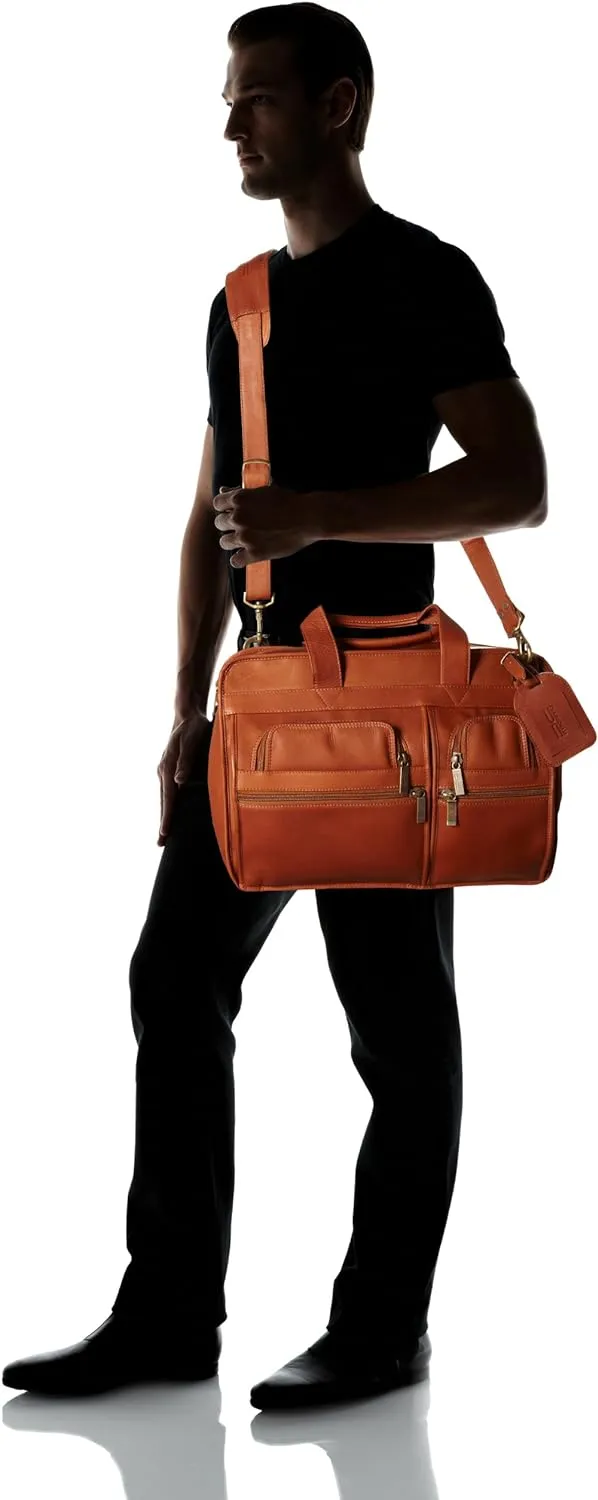 Claire Chase Slimline Executive Computer Leather  Briefcase