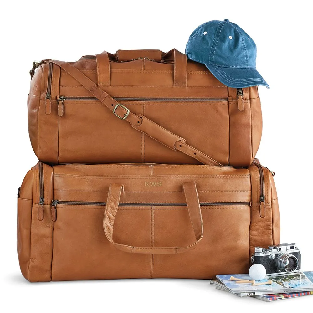DORADO COLOMBIAN LEATHER MEDIUM PACKING DUFFEL