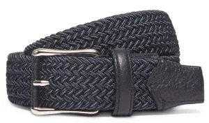 Ermenegildo Zegna Men's Weave Belt Gray