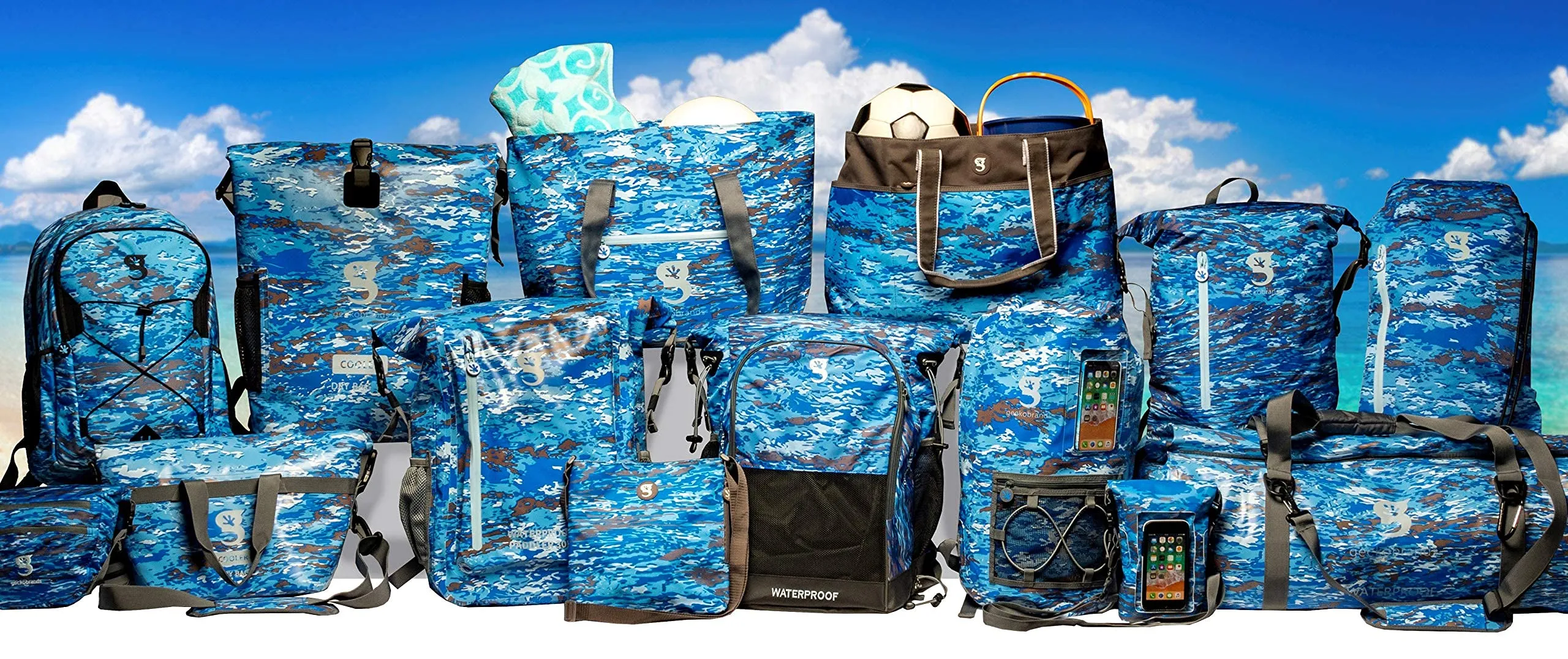Geckobrands Waterproof 50L PVC Duffel
