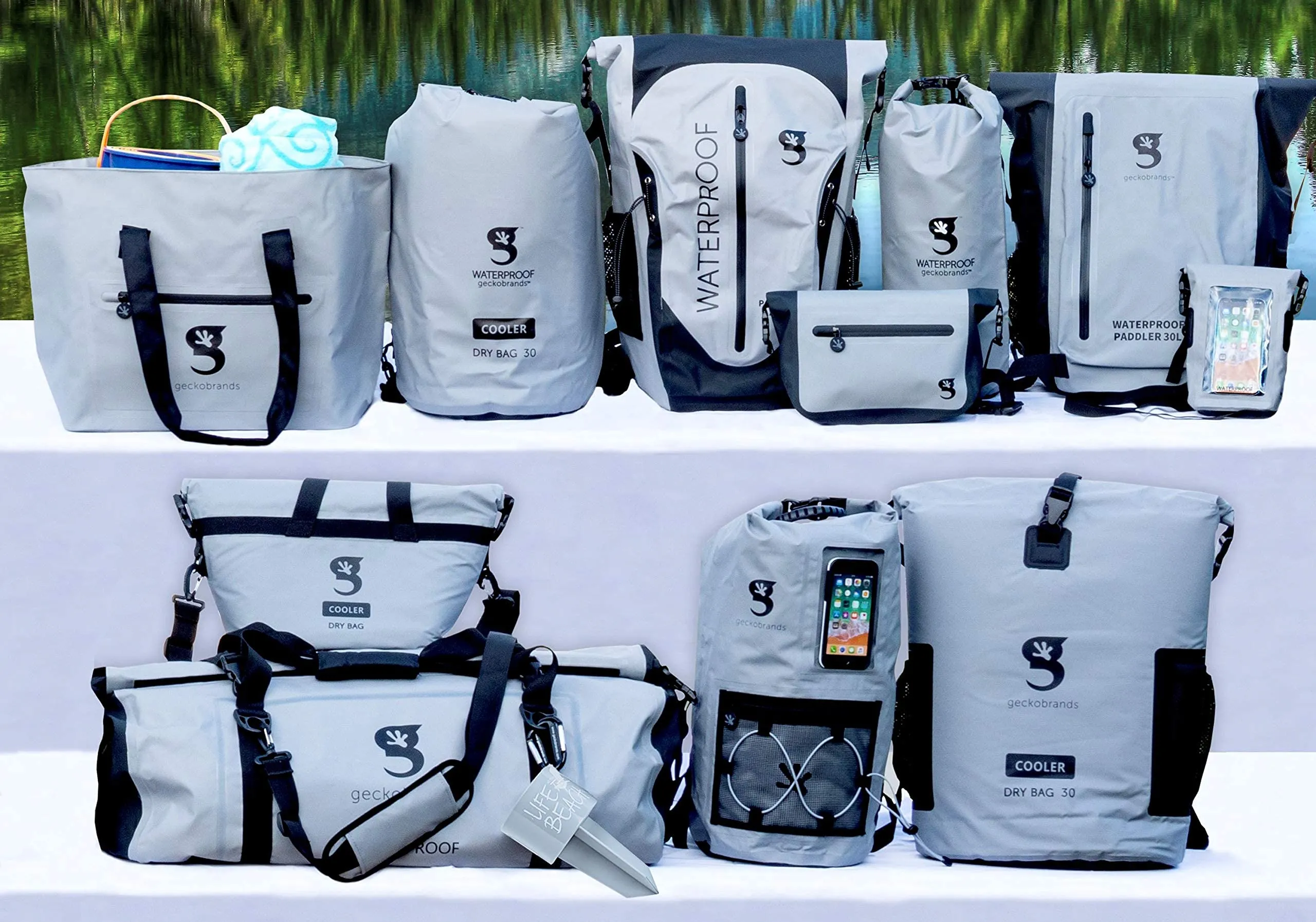 Geckobrands Waterproof 50L PVC Duffel