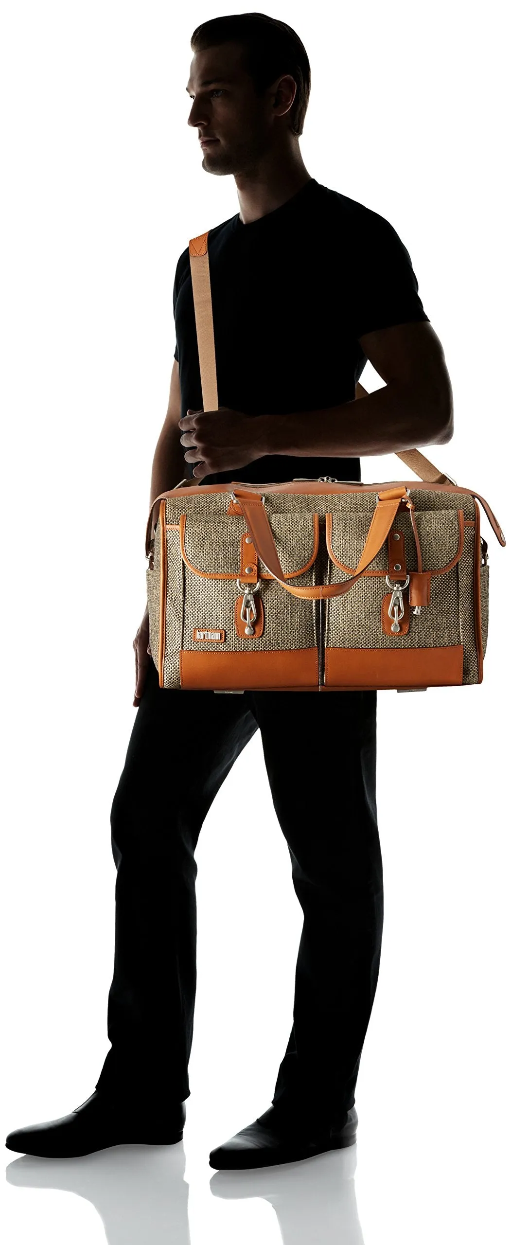 Hartmann Tweed Collection Legacy Duffel Natural Tweed One Size