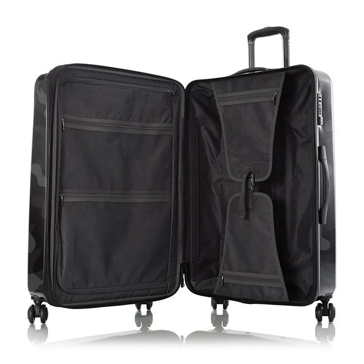 Heys Black Camo Fashion Spinner 3 Piece Set