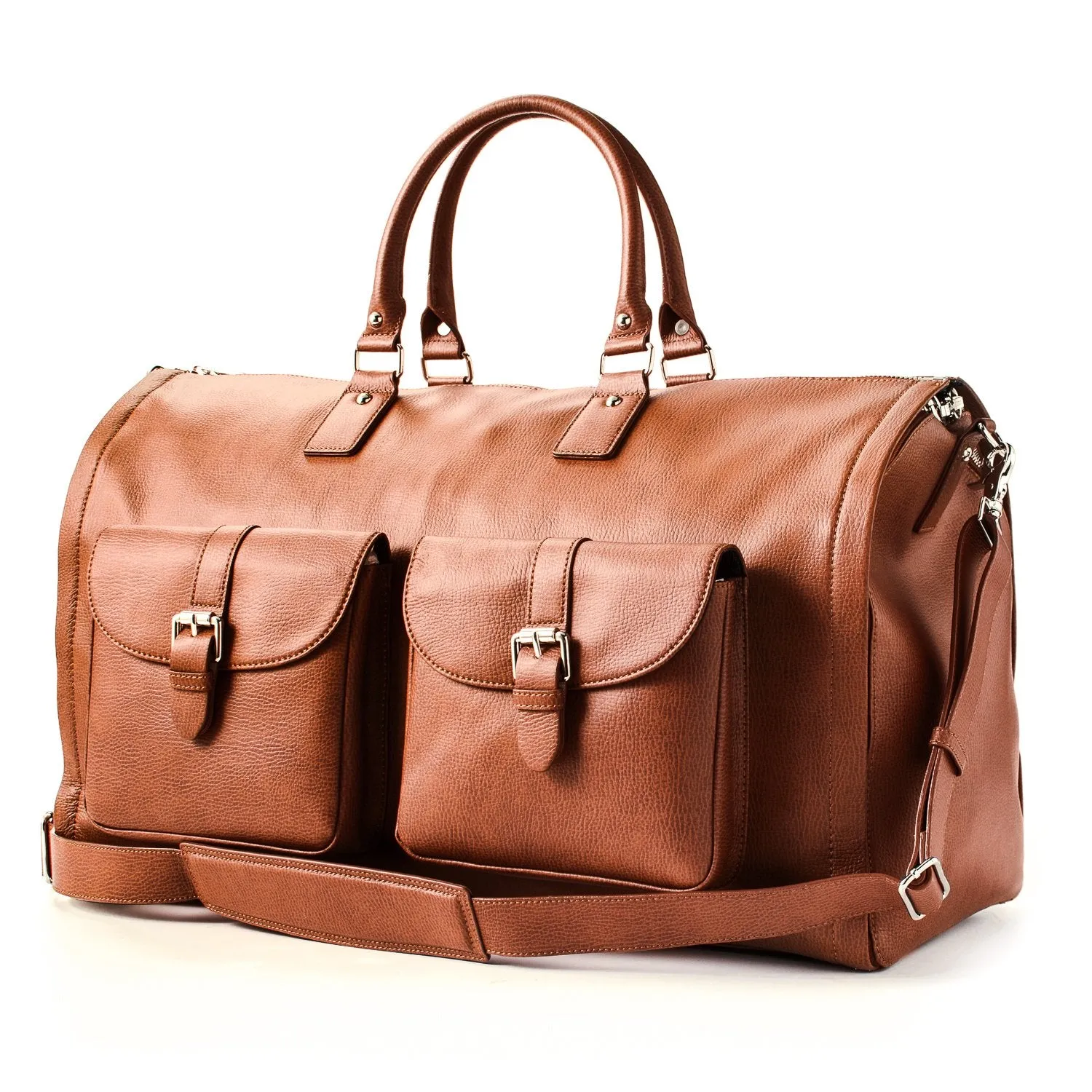 Hook and Albert Men's Leather Garment Weekender Bag