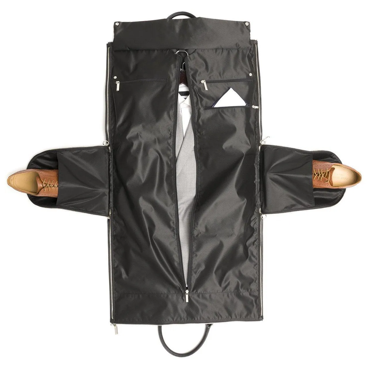 Hook and Albert Men's Leather Garment Weekender Bag
