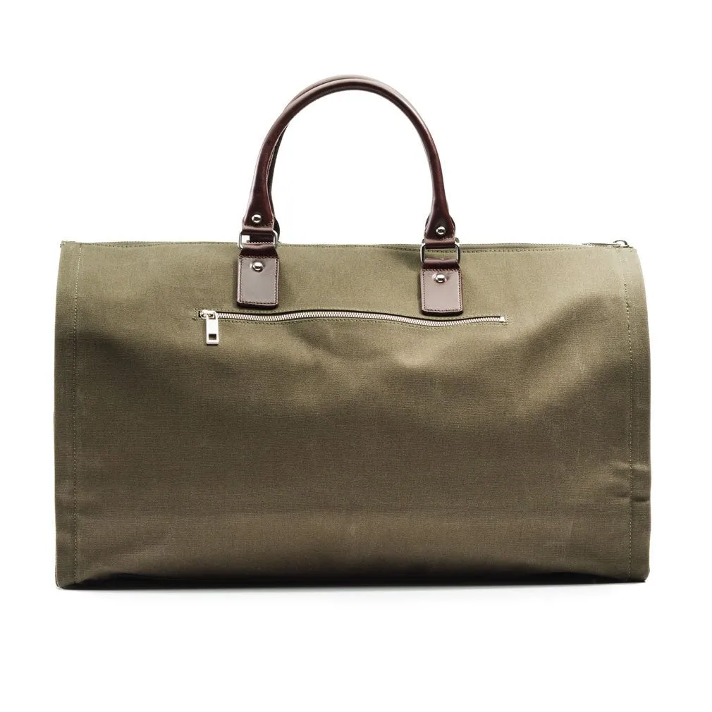 Hook and Albert Men's Waxed Canvas Garment Weekender Bag