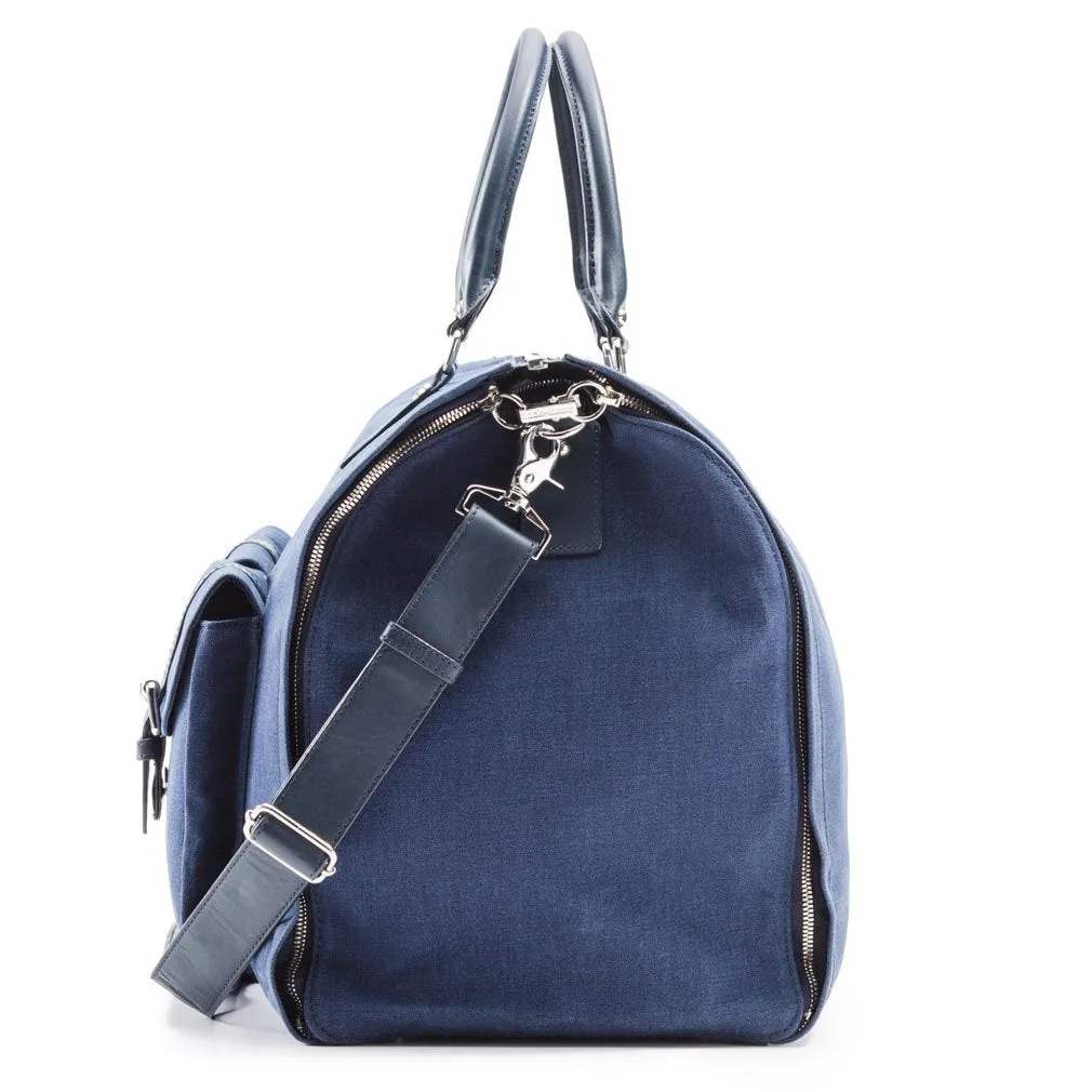 Hook and Albert Men's Waxed Canvas Garment Weekender Bag