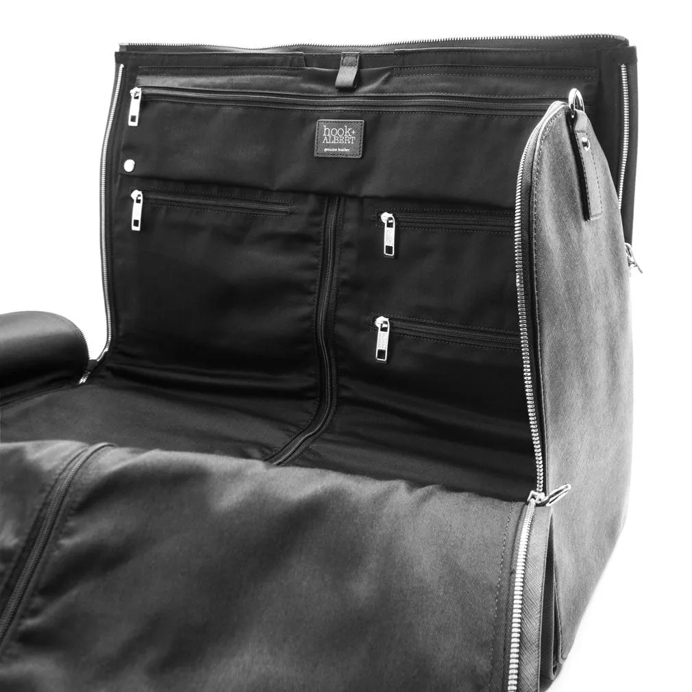 Hook and Albert Men's Waxed Canvas Garment Weekender Bag