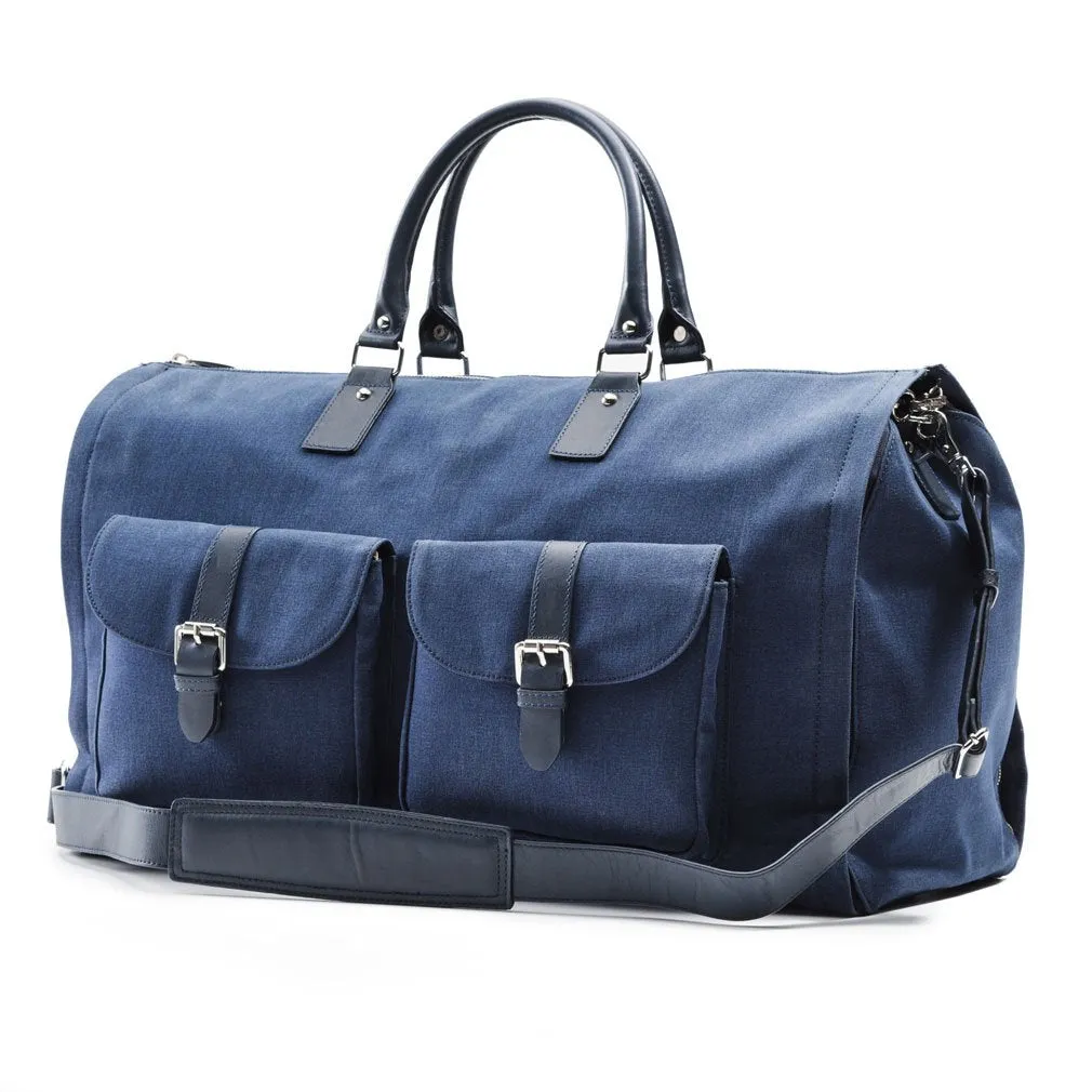 Hook and Albert Men's Waxed Canvas Garment Weekender Bag