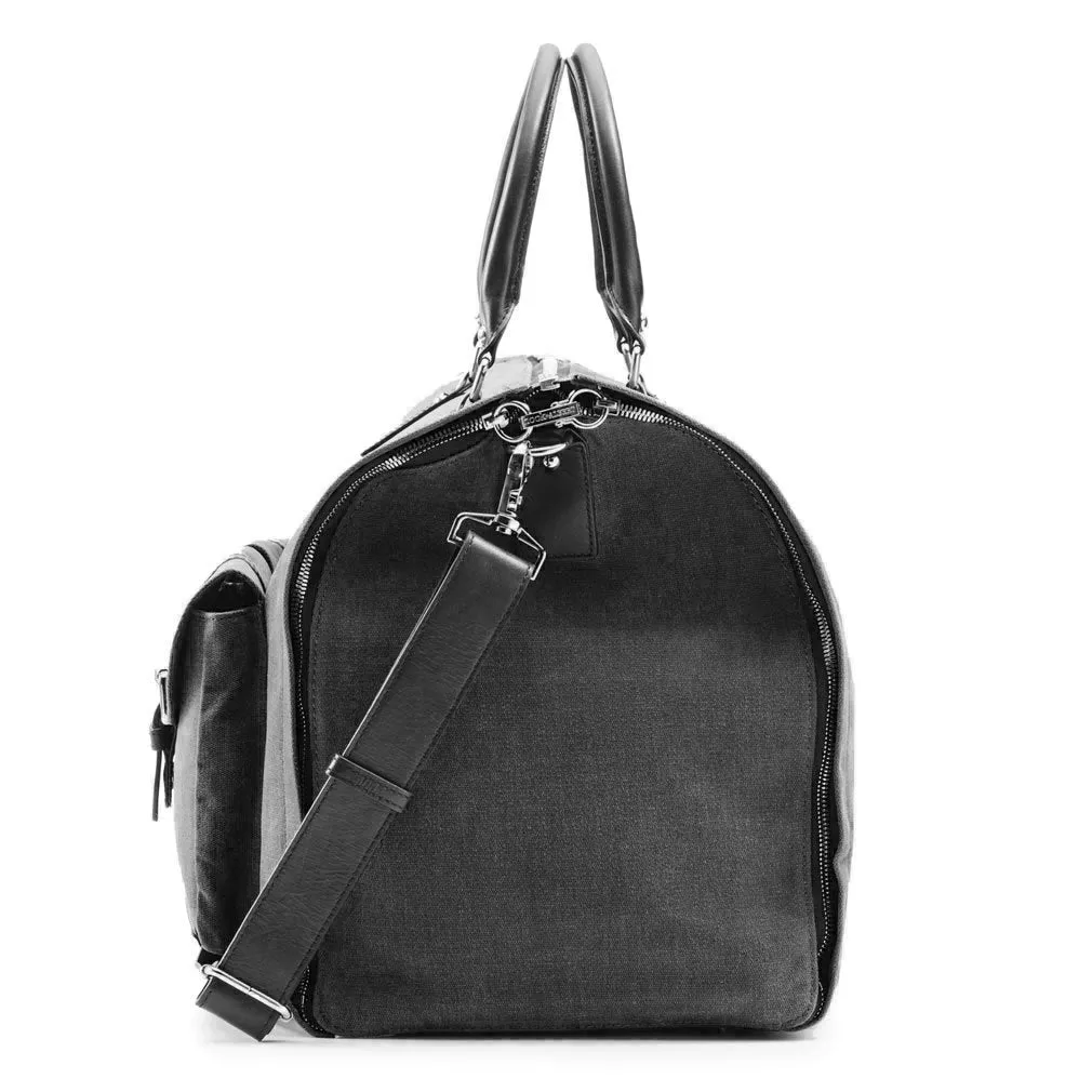 Hook and Albert Men's Waxed Canvas Garment Weekender Bag