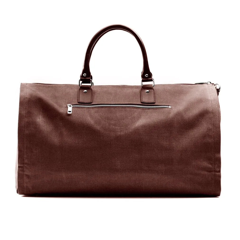 Hook and Albert Men's Waxed Canvas Garment Weekender Bag