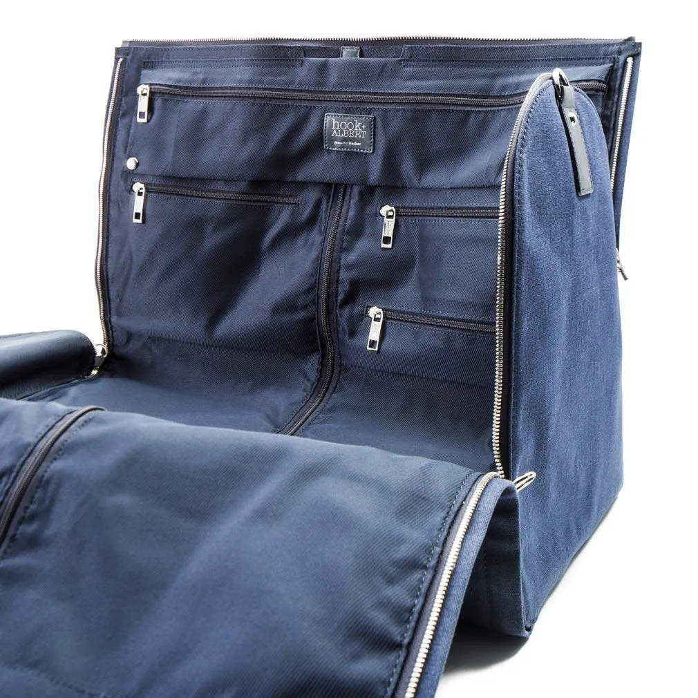 Hook and Albert Men's Waxed Canvas Garment Weekender Bag