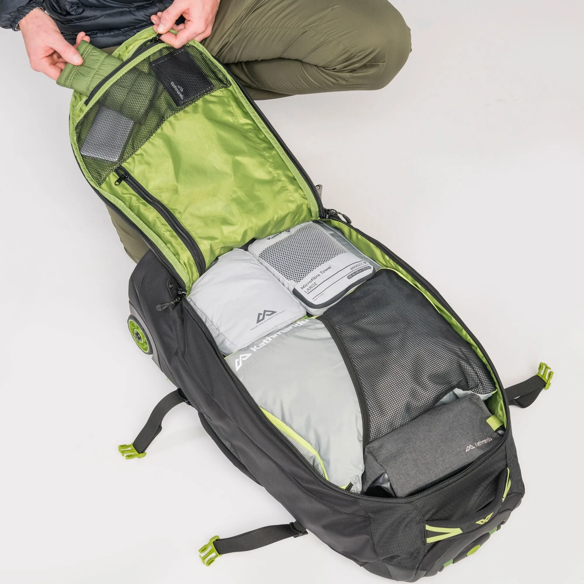 Kathmandu Hybrid Trolley v4 50L 2-Wheel Wheeled Duffel Bags