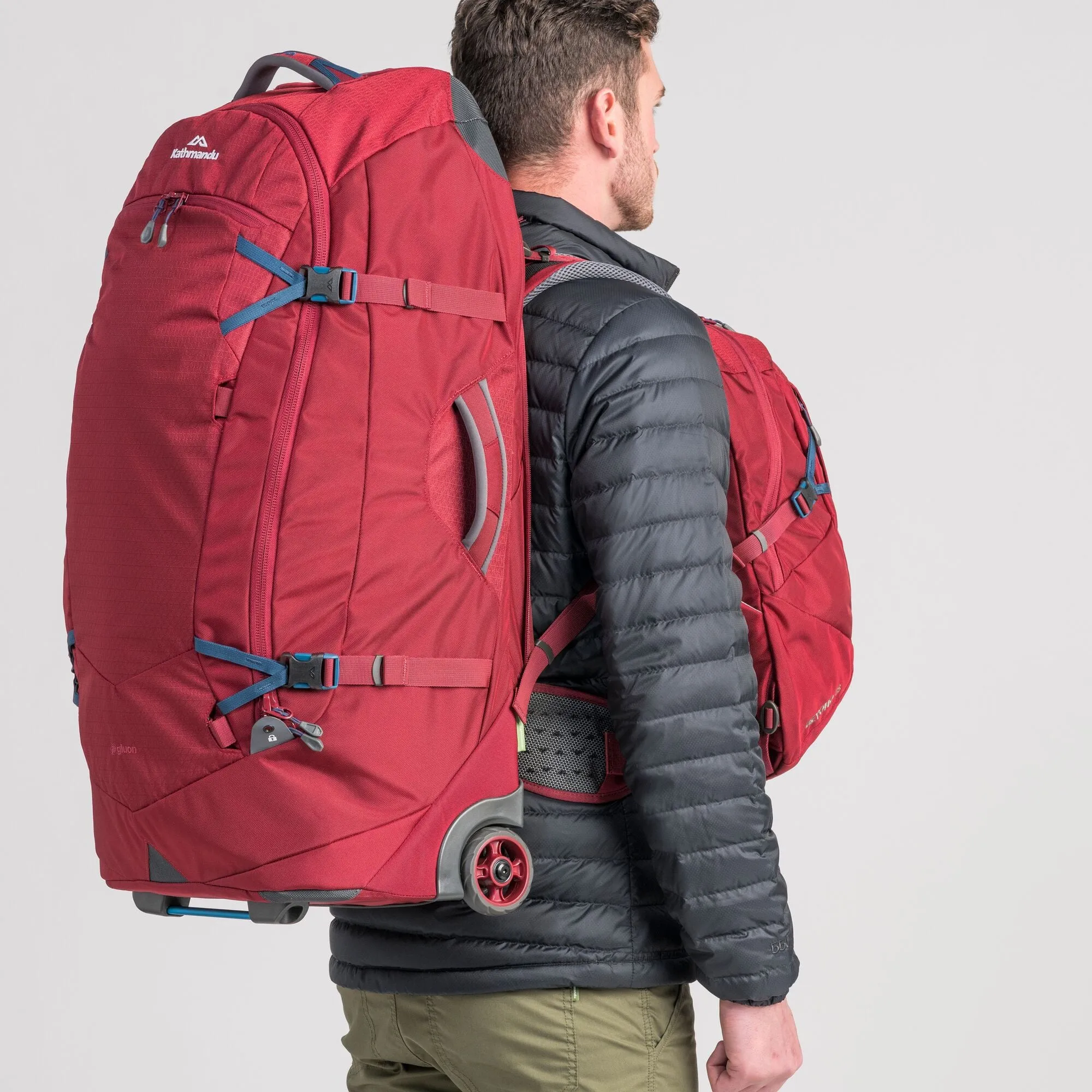 Kathmandu Hybrid Trolley v4 70L 2-Wheel Wheeled Duffel Bags