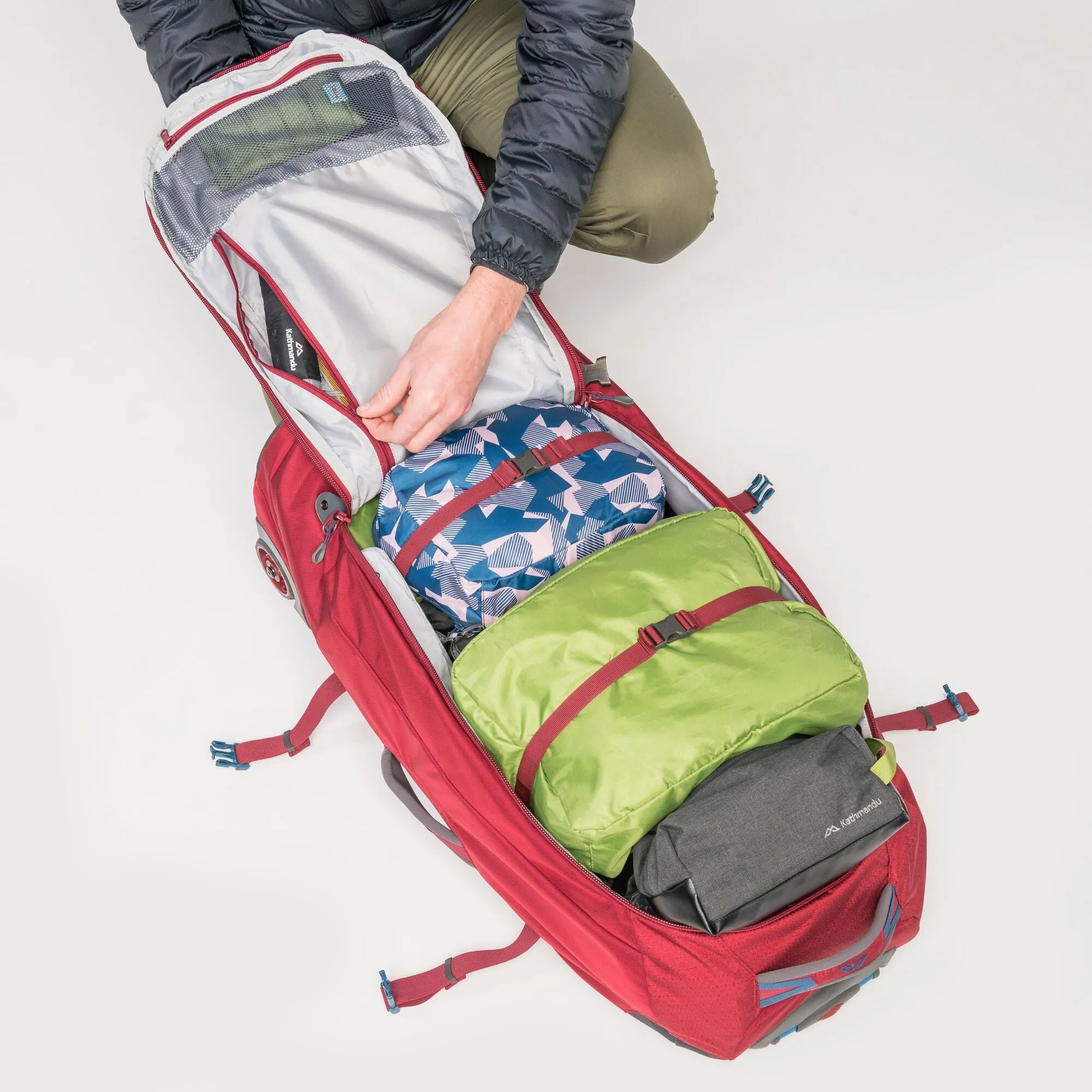 Kathmandu Hybrid Trolley v4 70L 2-Wheel Wheeled Duffel Bags