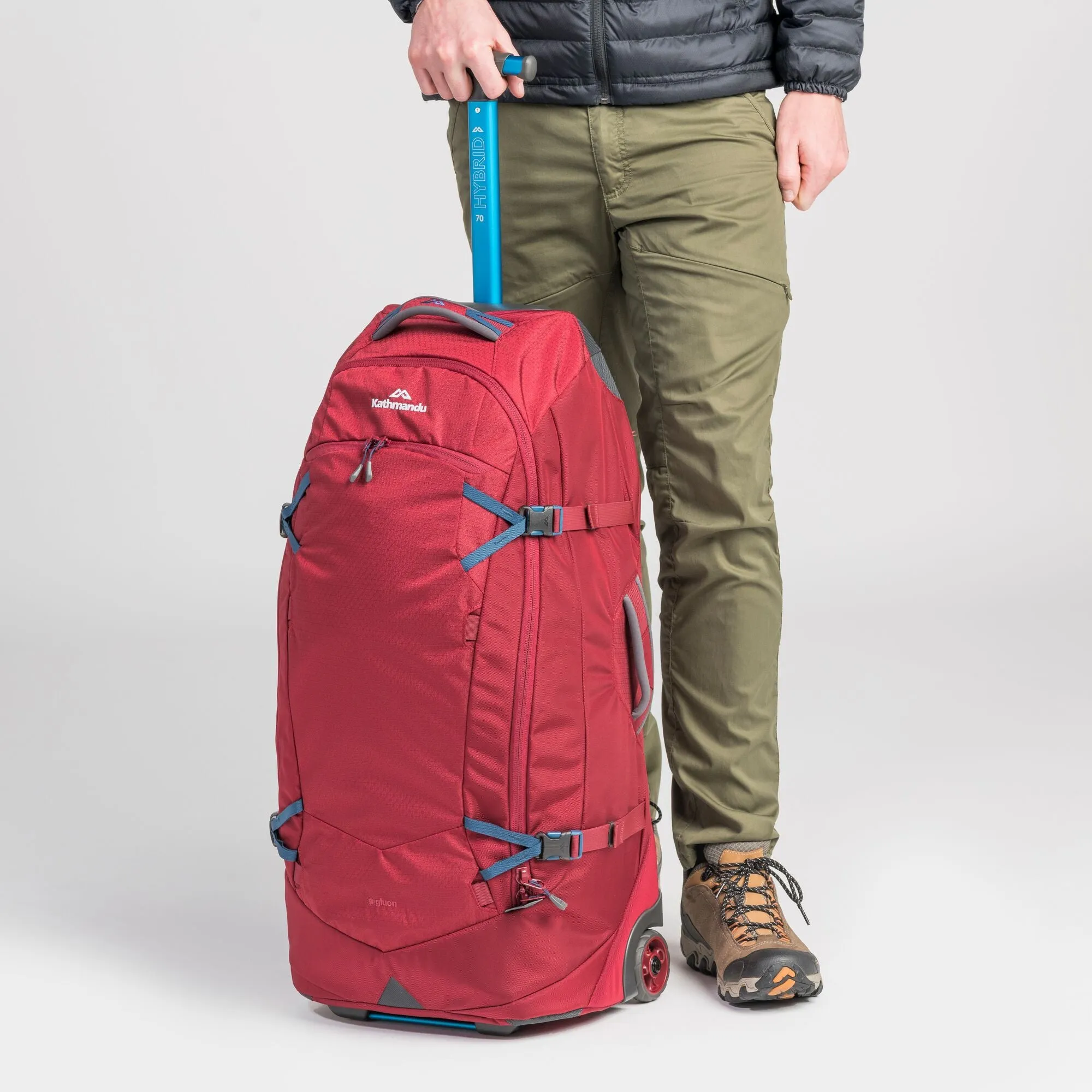 Kathmandu Hybrid Trolley v4 70L 2-Wheel Wheeled Duffel Bags