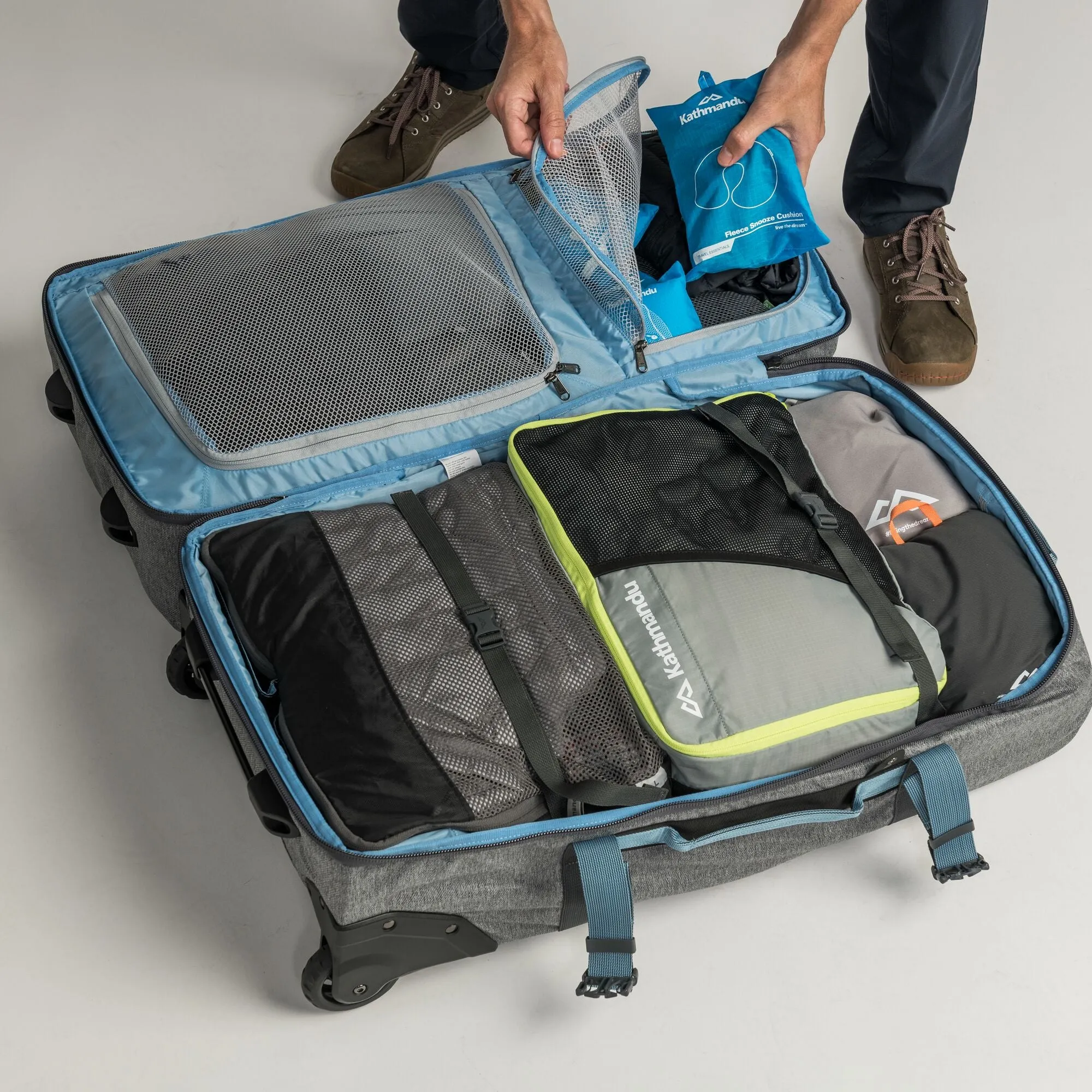 Kathmandu Split Level Trolley V2 100L 2-Wheel Wheeled Duffel Bags