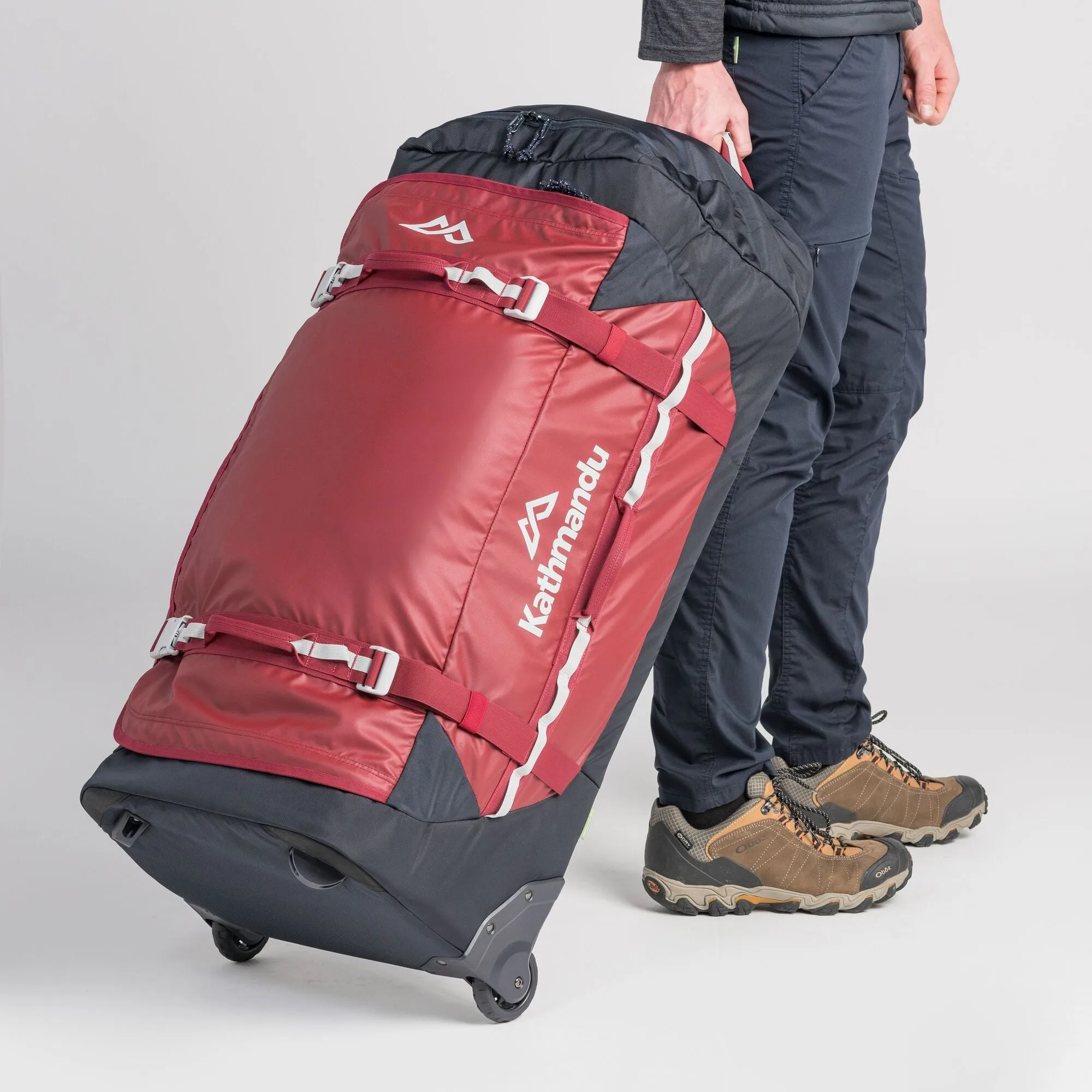 Kathmandu Super Tanker Trolley  120L 2-Wheel Wheeled Duffel Bags