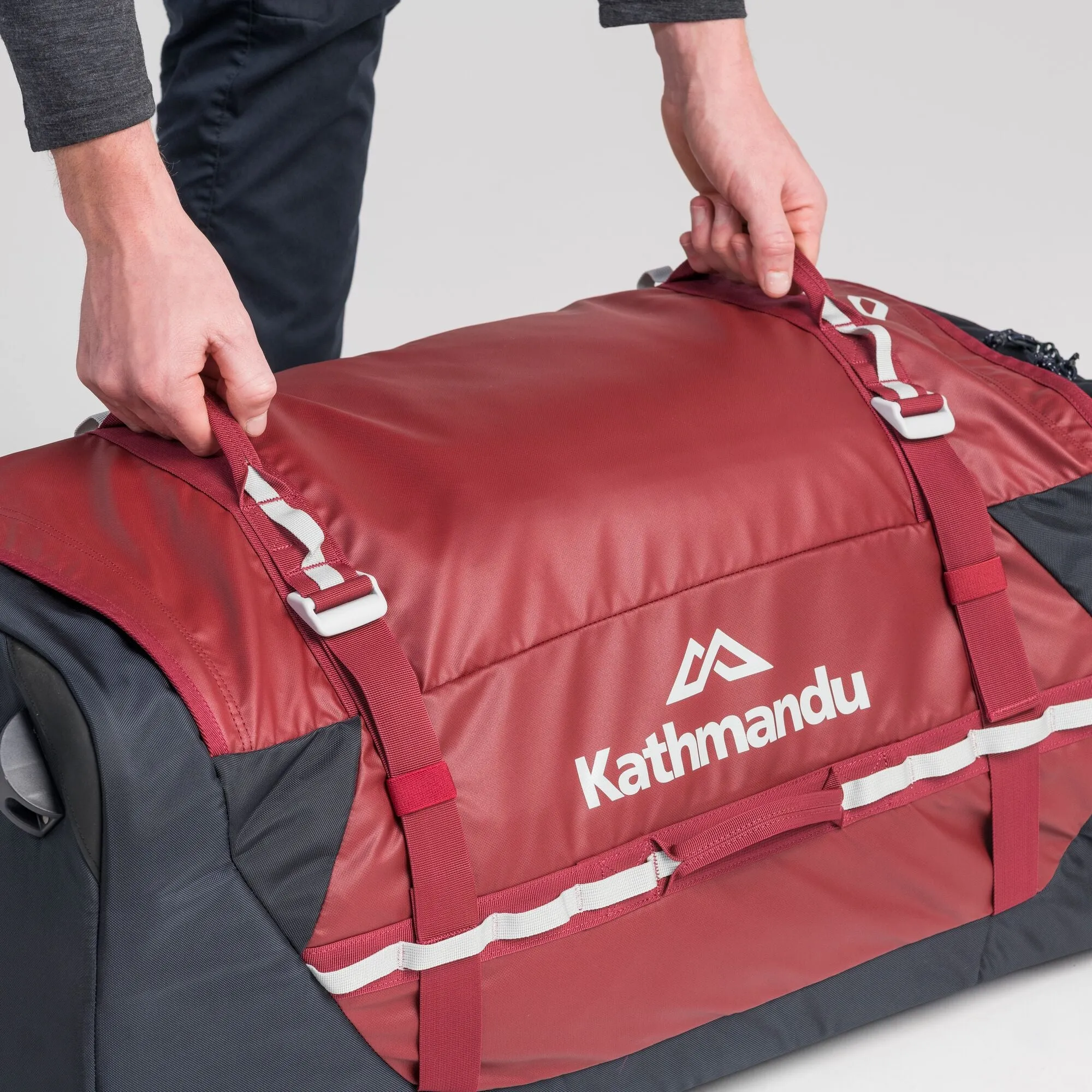 Kathmandu Super Tanker Trolley  120L 2-Wheel Wheeled Duffel Bags