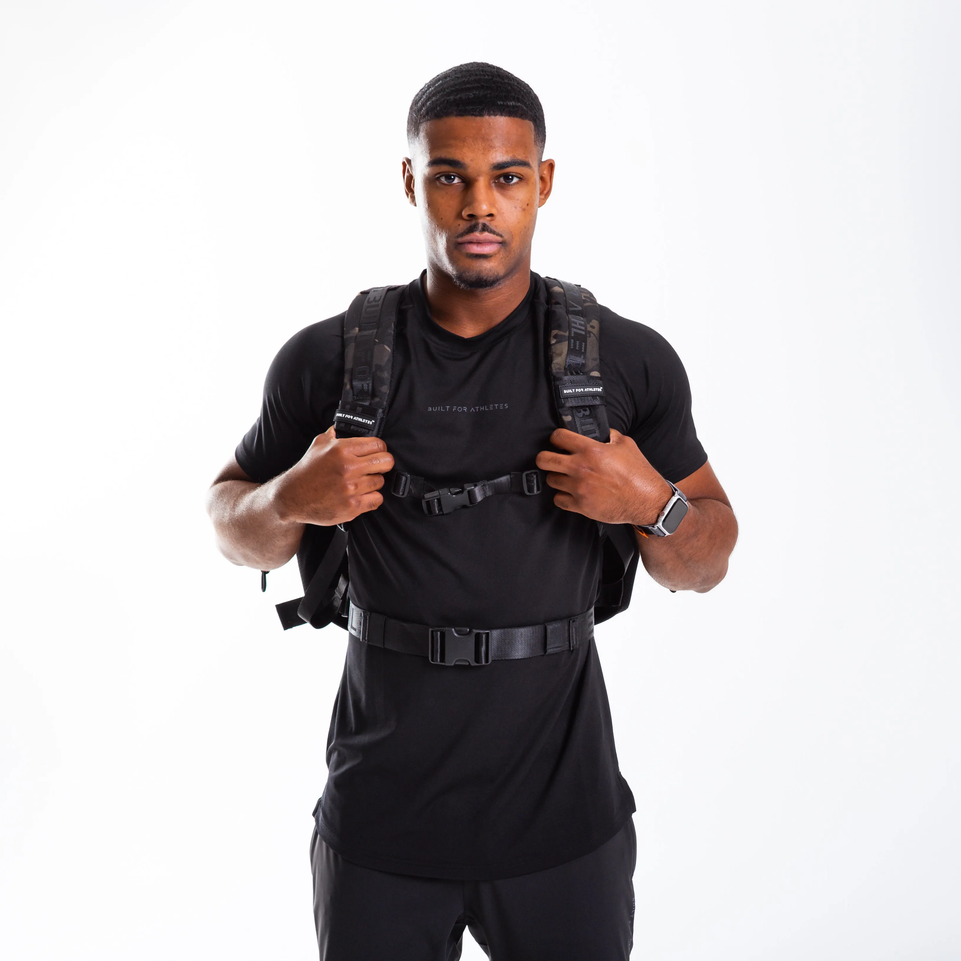 Large Black Camo 45L Gym Backpack