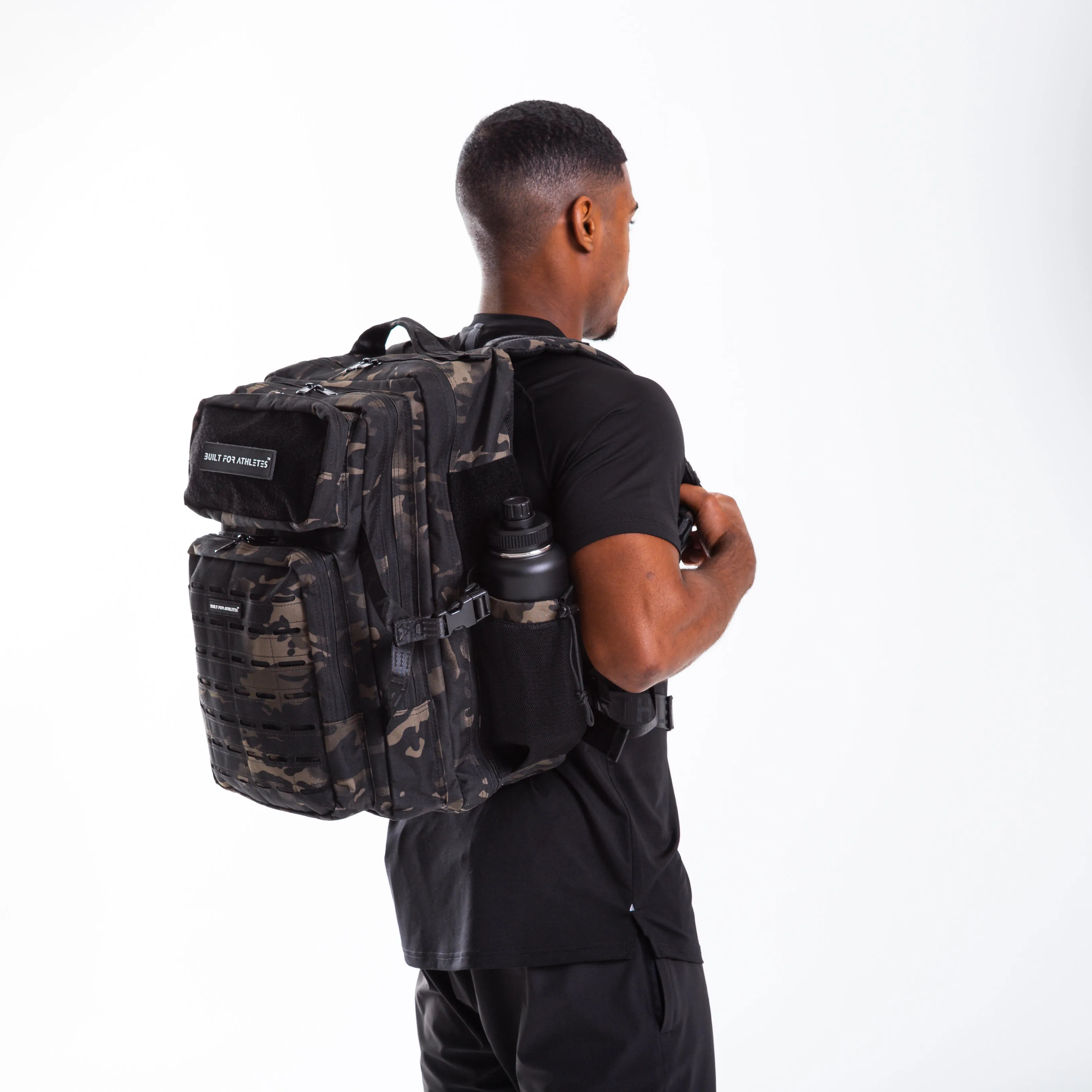 Large Black Camo 45L Gym Backpack