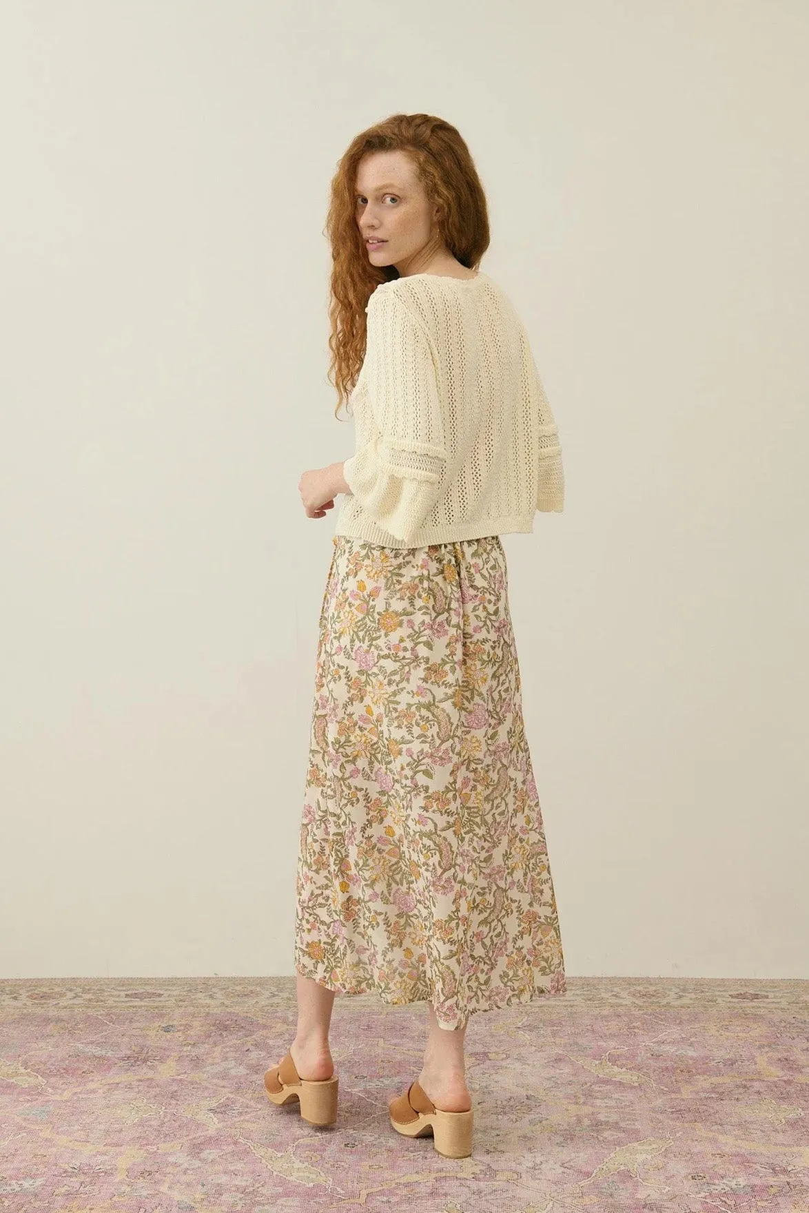 Louise Misha Cream Croisette Knitted Jumper