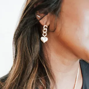 Love You More Heart Earrings *WATERPROOF*