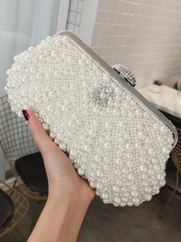 Luxury Pearl Purse Evening Clutch Bags